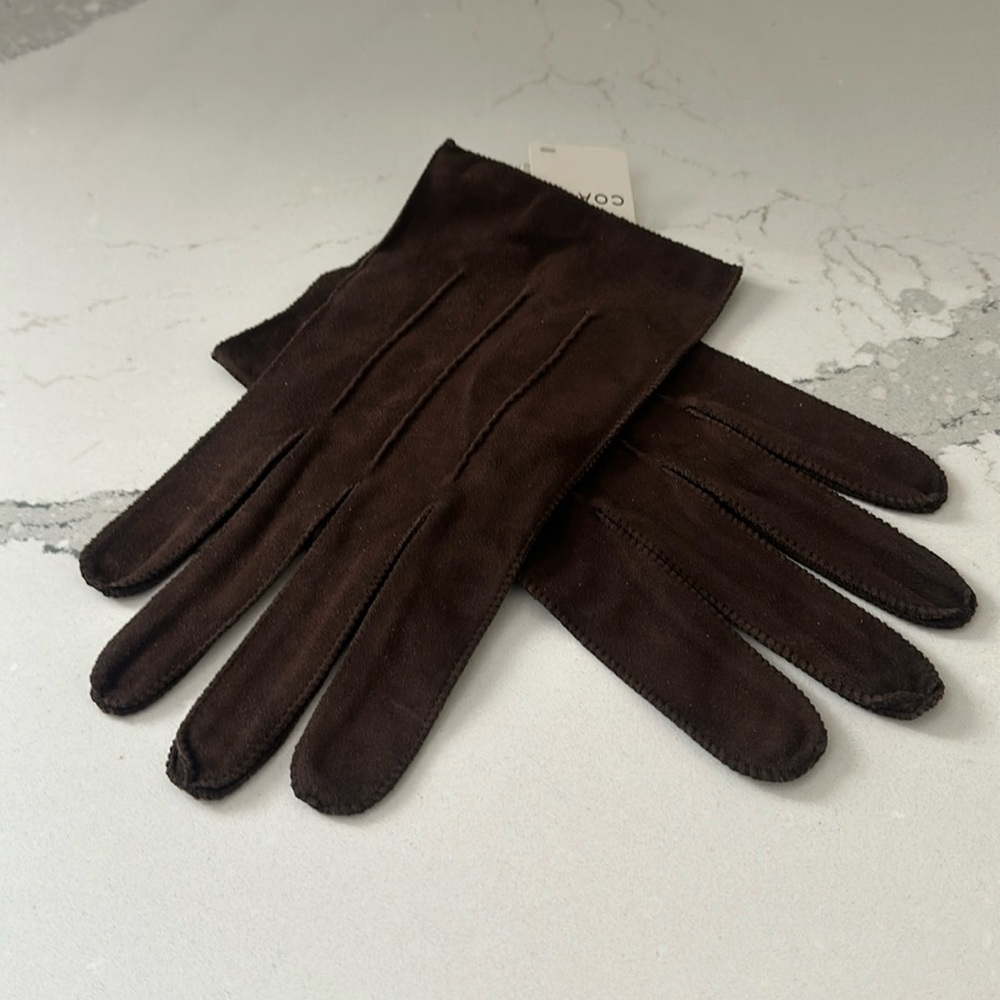 Coach suede Drivibg gloves -NWT